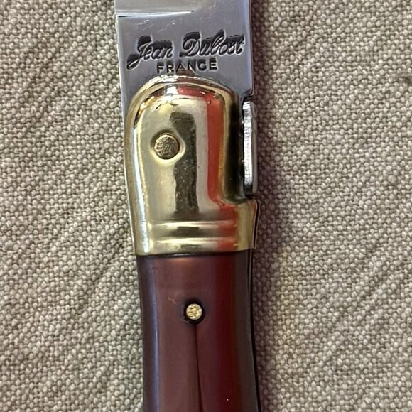 Jean Dubost laguiole steak knives Vintage Very Rare Brass - Picture 3 of 9